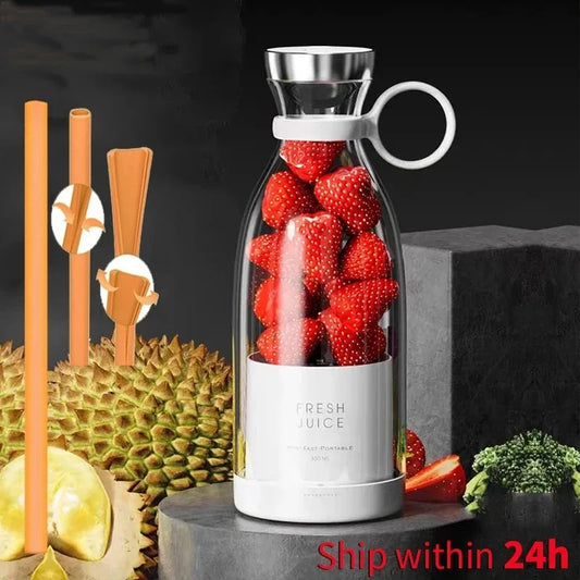 Portable USB Rechargeable Blender - Mini Multifunctional Smoothie Maker