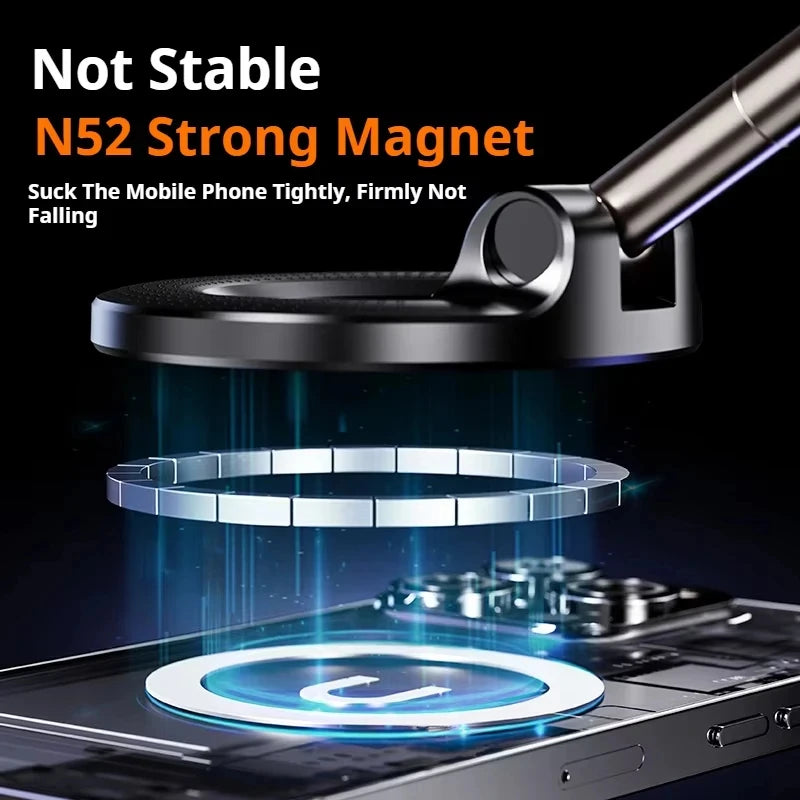 Xiaomi Ultra-Strong Magnetic Phone Holder - 360° Foldable Design with Suction Cup for Car, Desk & Bathroom